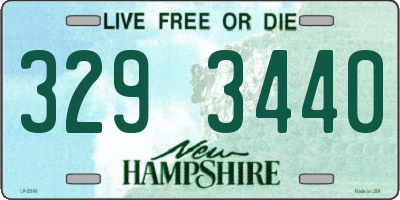 NH license plate 3293440