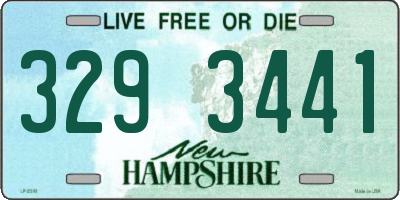 NH license plate 3293441