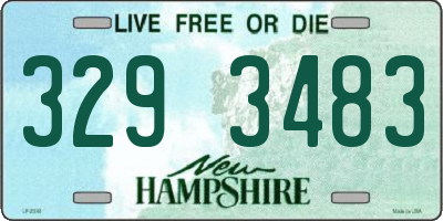 NH license plate 3293483