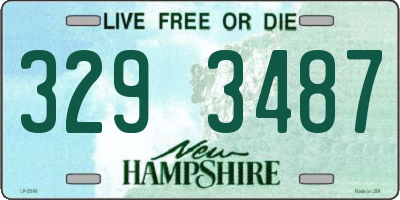 NH license plate 3293487