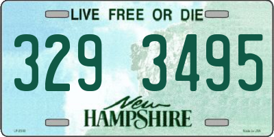 NH license plate 3293495