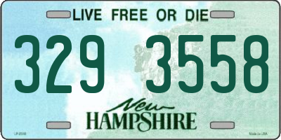 NH license plate 3293558