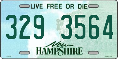 NH license plate 3293564