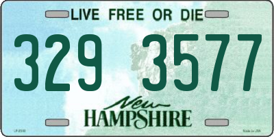 NH license plate 3293577