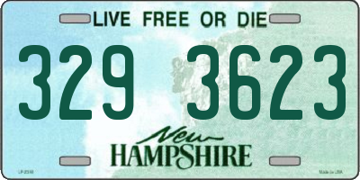 NH license plate 3293623