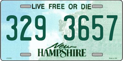 NH license plate 3293657
