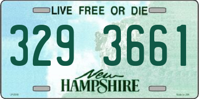 NH license plate 3293661