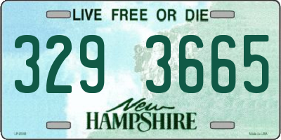 NH license plate 3293665