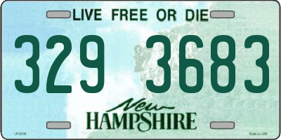 NH license plate 3293683