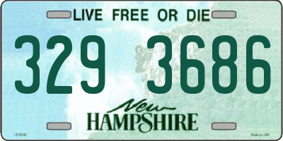 NH license plate 3293686