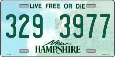 NH license plate 3293977