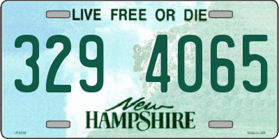 NH license plate 3294065