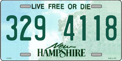 NH license plate 3294118