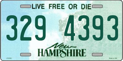 NH license plate 3294393
