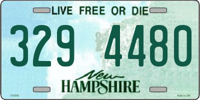NH license plate 3294480