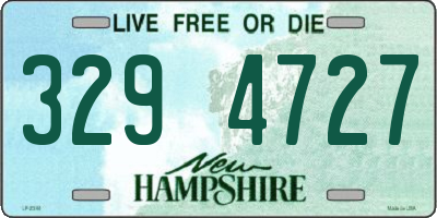 NH license plate 3294727