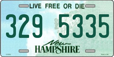NH license plate 3295335