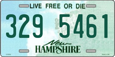 NH license plate 3295461