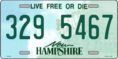 NH license plate 3295467