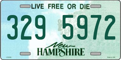 NH license plate 3295972