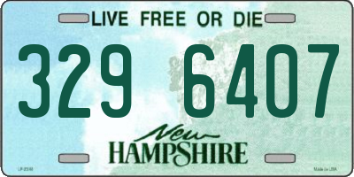 NH license plate 3296407