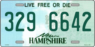 NH license plate 3296642