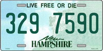 NH license plate 3297590