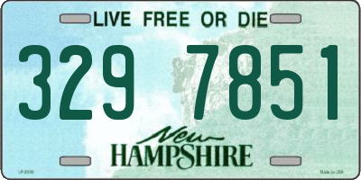 NH license plate 3297851