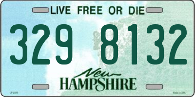 NH license plate 3298132