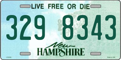 NH license plate 3298343