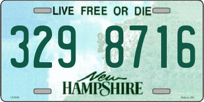 NH license plate 3298716