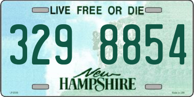 NH license plate 3298854