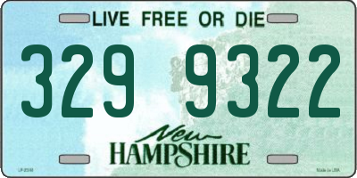 NH license plate 3299322