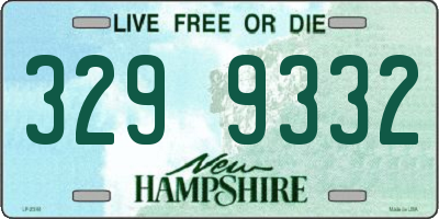 NH license plate 3299332
