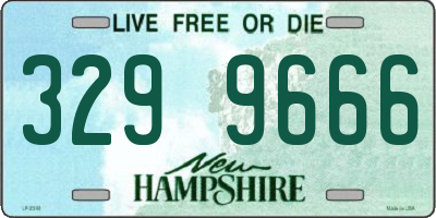 NH license plate 3299666