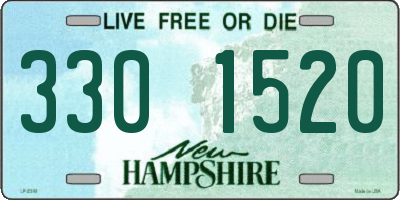 NH license plate 3301520