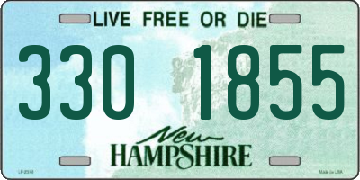 NH license plate 3301855