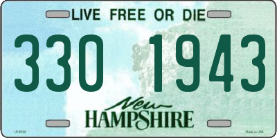 NH license plate 3301943