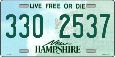 NH license plate 3302537
