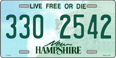NH license plate 3302542