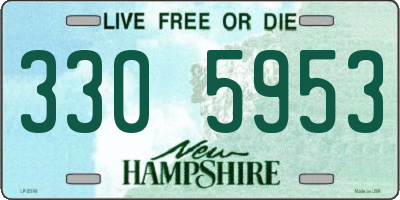 NH license plate 3305953