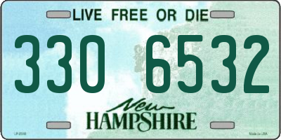 NH license plate 3306532