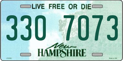 NH license plate 3307073