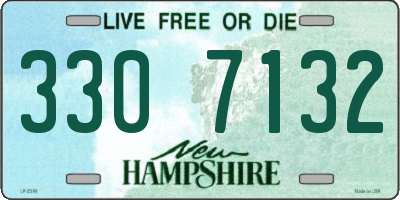 NH license plate 3307132