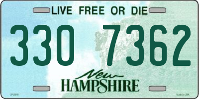 NH license plate 3307362