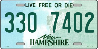 NH license plate 3307402