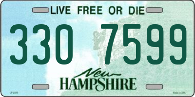 NH license plate 3307599