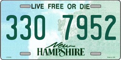 NH license plate 3307952
