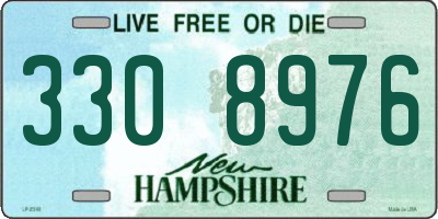 NH license plate 3308976