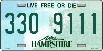 NH license plate 3309111